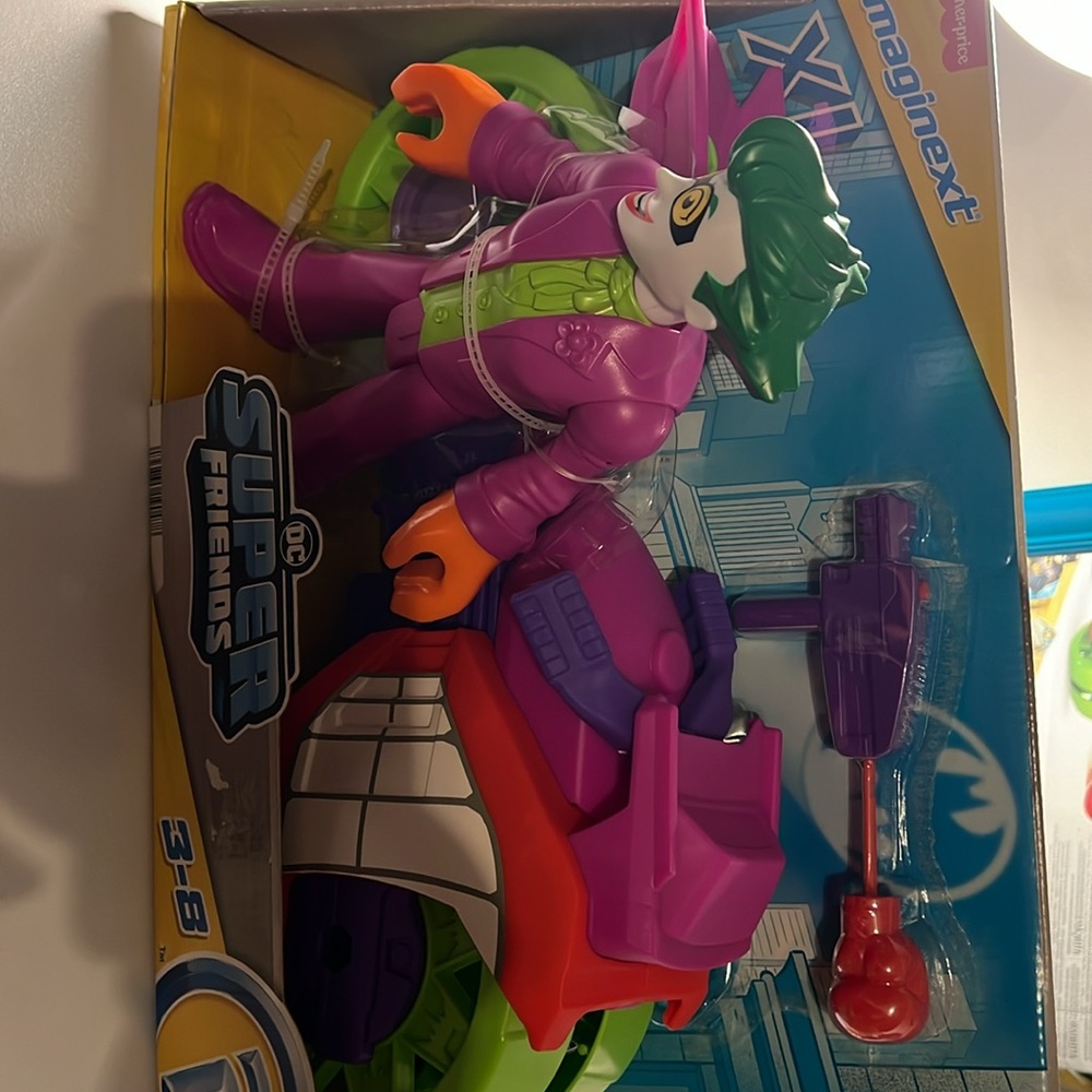 DC Fisher Price Imaginext XL Super Friends- Joker Laff Cycle. Brand New!! - Picture 6 of 6